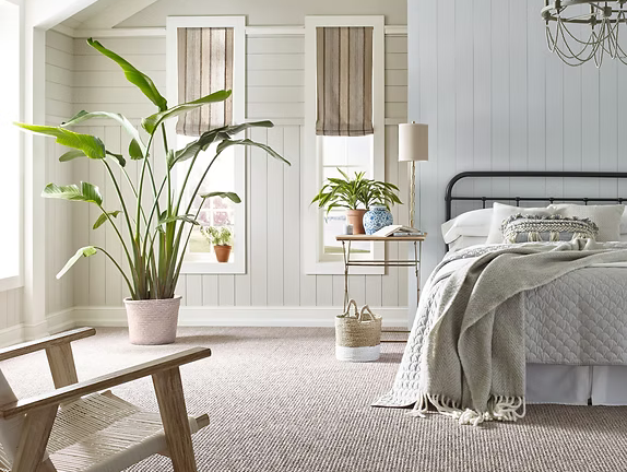 modern white kitchen with double cascade countertop islands
